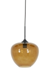 Light & Living Hanglamp Mayson Glas Bruin Ø30cm