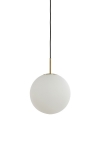 Light & Living Hanglamp Medina Glas Mat Wit Ø25cm