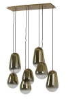 Light & Living Hanglamp Maeve 7-Lichts Glas Goud 100cm