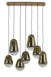 Light & Living Hanglamp Maeve 7-Lichts Glas Goud 100cm