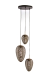 Light & Living Hanglamp Yaelle 3-Lichts Getrapt Antiek Brons Ø36cm