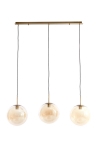 Light & Living Hanglamp Medina 3-Lichts Glas Amber 120cm