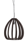 Light & Living Hanglamp Barsia Mangohout Donkerbruin Ø50cm