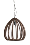 Light & Living Hanglamp Barsia Mangohout Mat Oranje-Bruin Ø50cm