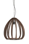 Light & Living Hanglamp Barsia Mangohout Mat Oranje-Bruin Ø50cm