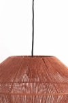 Light & Living Hanglamp Fugia Jute Steenrood Ø50cm