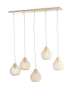 Light & Living Hanglamp Elati 5-Lichts Zand 100cm