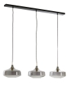 Light & Living Hanglamp Solna 3-Lichts Smoke Glas 120cm