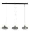 Light & Living Hanglamp Solna 3-Lichts Smoke Glas 120cm