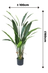 PrettyPlants Kunstplant Strelitzia Nico 160cm