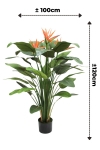 PrettyPlants Kunstplant Strelitzia met Bloem 120cm