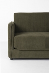 Loveseat Slaapbank Jopie Ribcord Groen - Giga Meubel