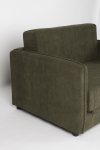 Loveseat Slaapbank Jopie Ribcord Groen - Giga Meubel