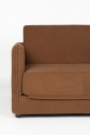 Loveseat Slaapbank Jopie Ribcord Bruin - Giga Meubel