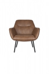 Fauteuil Dude PU Vintage Bruin - Giga Meubel