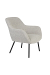 Fauteuil Dude Bouclé Beige - Giga Meubel