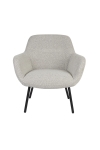 Fauteuil Dude Bouclé Beige - Giga Meubel