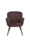 Dutchbone Fauteuil Lenn Velvet Plum