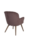 Dutchbone Fauteuil Lenn Velvet Plum