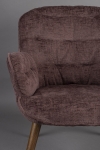 Dutchbone Fauteuil Lenn Velvet Plum