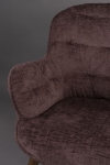 Dutchbone Fauteuil Lenn Velvet Plum