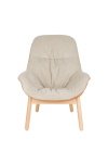 Fauteuil Duke Beige/Naturel - Giga Meubel