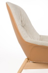 Fauteuil Duke Beige/Naturel - Giga Meubel