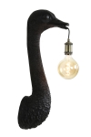 Light & Living Wandlamp Ostrich Mat Zwart 72cm