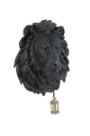 Light & Living Wandlamp Lion Mat Zwart 33x40cm