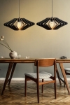 Hanglamp Sahip Disk Zwart Set van 2