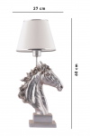 Tafellamp Horse Wit/Zilver