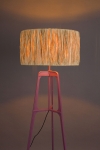 Dutchbone Vloerlamp Afra Raffia Plum