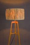 Dutchbone Vloerlamp Afra Raffia Oranje