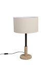 Dutchbone Tafellamp Jackson Travertin Beige