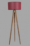 Vloerlamp Tripod Claret Rood/Bruin