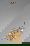 Kare Design Hanglamp Headlight Goud 9-Lichts