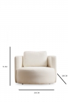 Fauteuil Asos Beige Teddy