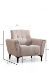 Fauteuil Hamlet Beige