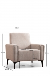 Fauteuil Horizon Lichtbruin