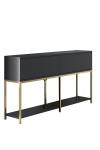 Dressoir Lord Antraciet/Goud 150cm