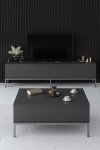 Tv-meubel Lord Antraciet/Zilver 180cm