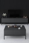 Tv-meubel Lord Melamine Antraciet 180cm