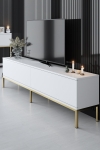 Tv-meubel Lord Melamine Wit Goud 180cm