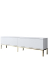 Tv-meubel Lord Melamine Wit Goud 180cm