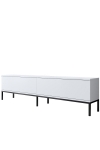 Tv-meubel Lord Melamine Wit Zwart 180cm