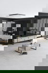 Woonkamermeubelset Luxe Travertinlook/Zwart Set van 3 B