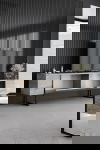 Woonkamermeubelset Luxe Travertinlook/Zwart Set van 3 B
