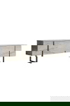 Tv-meubel Luxe Travertinlook/Zwart 180cm