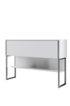 Dressoir Luxe Wit/Zilver 120cm