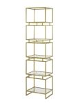 Light & Living Wandkast 5L Lucambo Glas/Antiek Brons 180cm